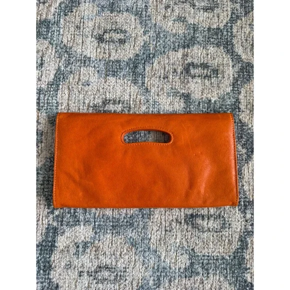 Hobo International Katrina Leather Cutout Clutch Excellent Condition - Picture 5 of 5